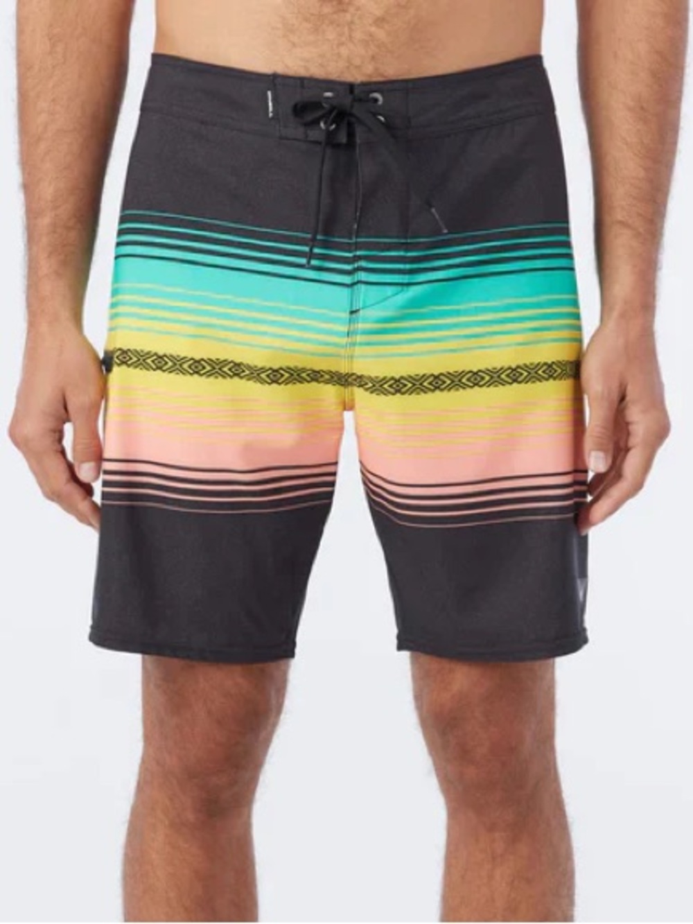 O’Neill Hyperfreak heat stripe line 19” board shorts men’s 36. NWT